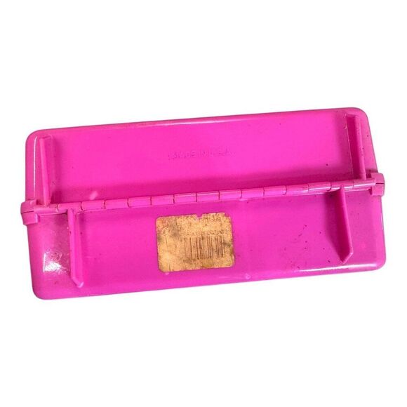 Vintage 1990 Barbie Core Matching Thermos Pink Lunchbox With Handle & Latch READ - Picture 12 of 15